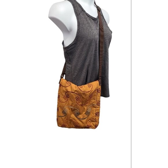 Kindred Spirit Style Crossbody Fold Over Messenger Bag Bohemian - Picture 3 of 6